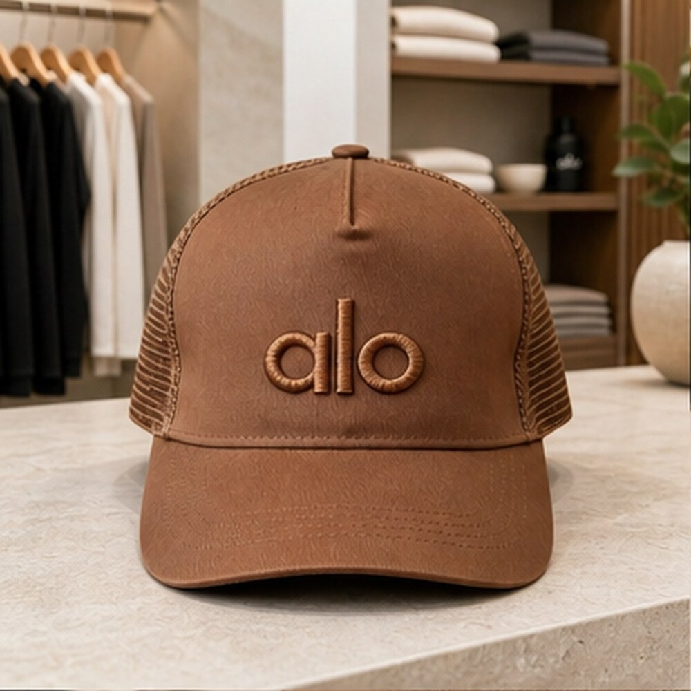ALO Yoga Refined Brown Athletic Style Mesh Cap